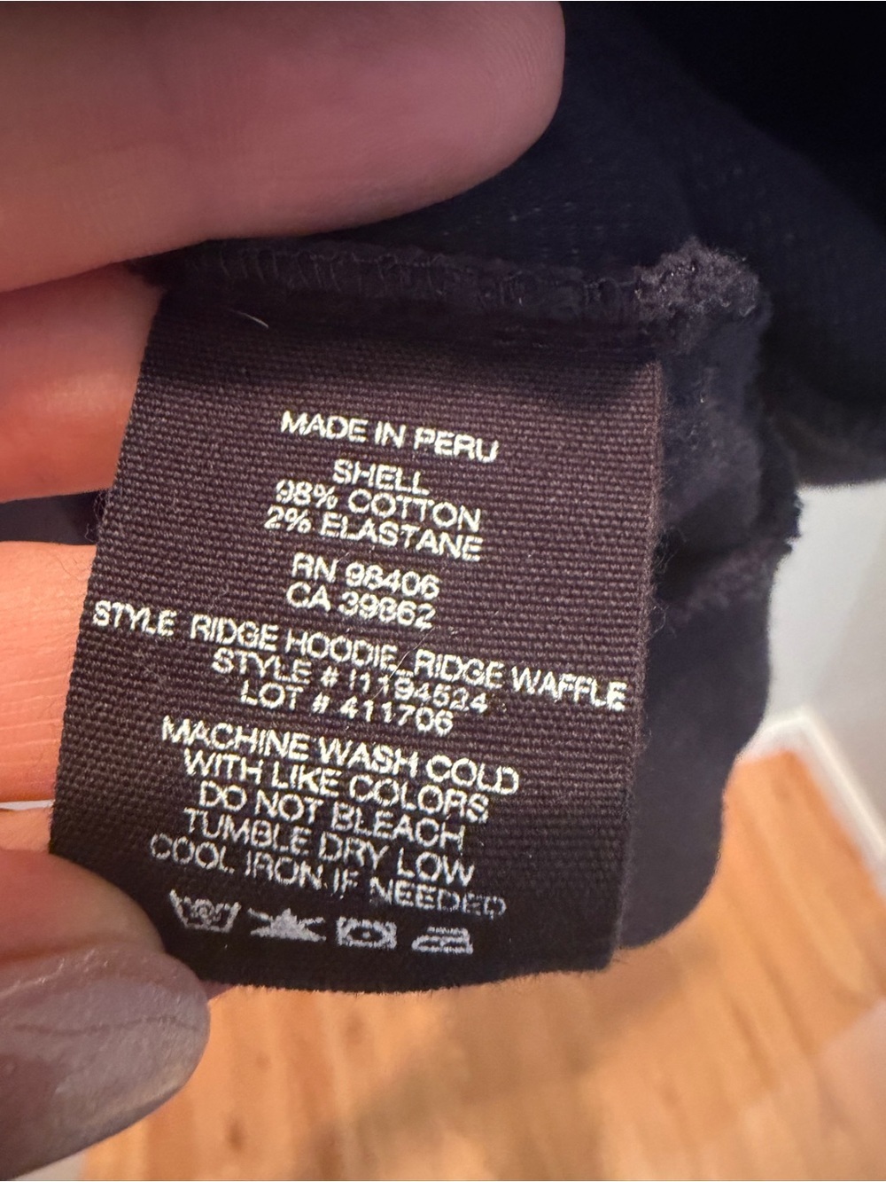 Theory Navy Full-Zip Hooded Sweater - Picture 3 of 5